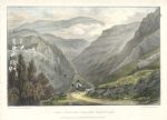 Worcestershire, Malvern, The Winding Valley, Henry Lamb lithograph, 1838