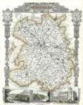 Shropshire, Moule map, 1850