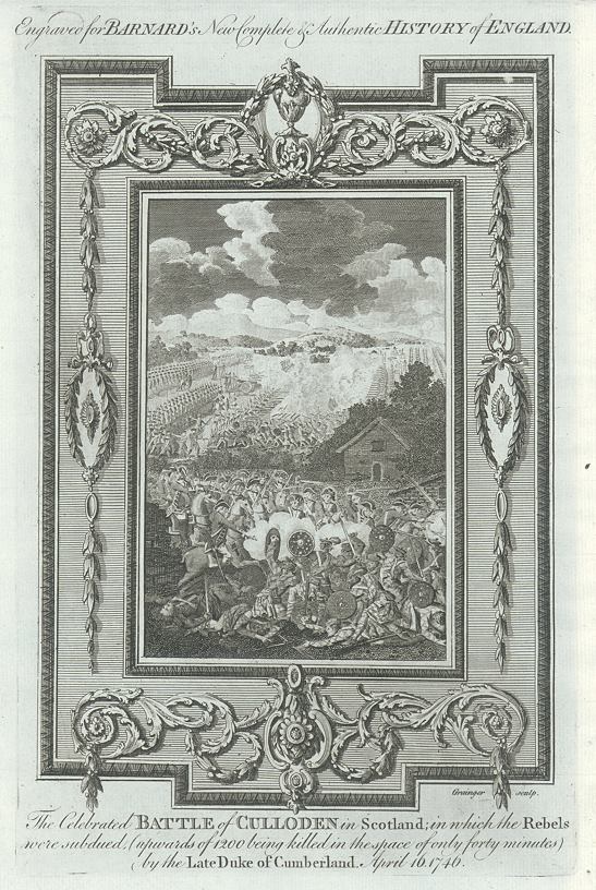 Battle of Culloden in 1746, published 1783