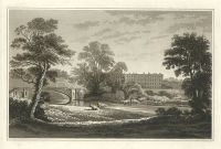 Warwickshire, Stoneleigh Abbey, aquatint of about 1820