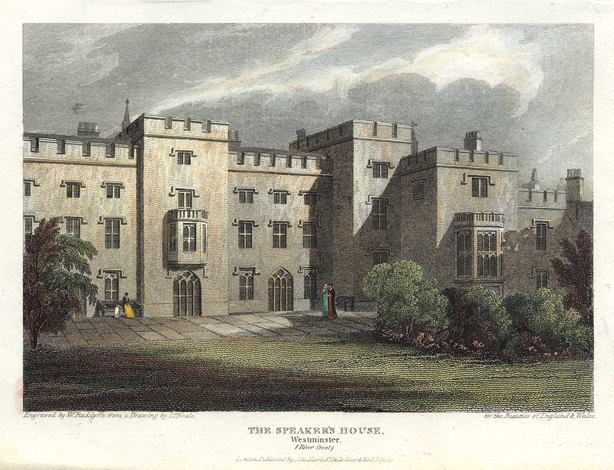 London, Speakers House, Westminster, 1815