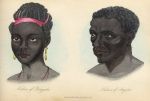 Africa, Natives of Benguela and Angola, 1855