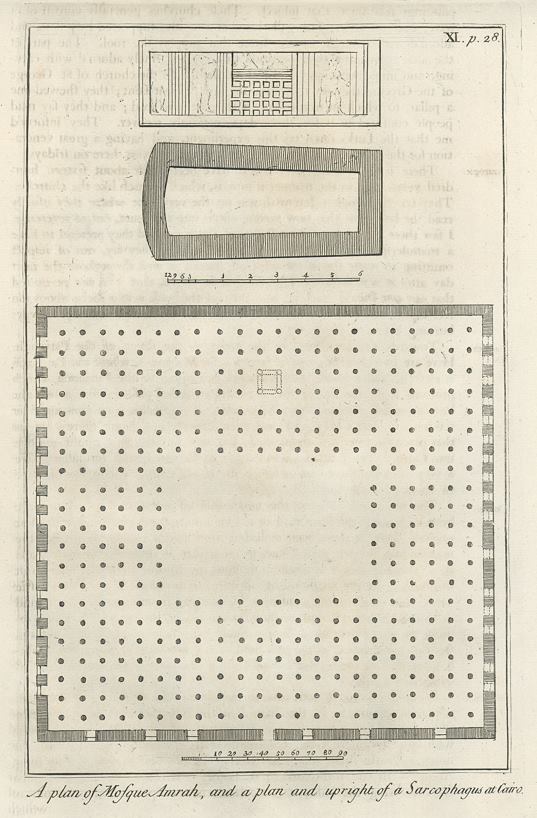 Egyptian architecture, Plan of the Mosque Amrah, 1740