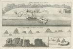 Egypt, Jebel Jehusi, Pyramids of Dashur and Gizeh, 1740
