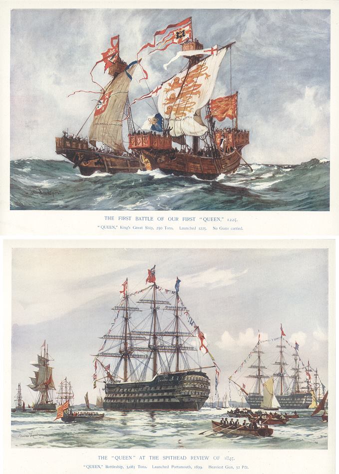 Naval, The 'Queen' old and new, 1901
