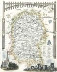 Wiltshire, Moule map, 1850