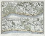 Sussex, route map, 1824