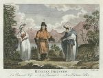 Russian Costume - Peasants & Fortune Teller, Bankes' Geography, 1779