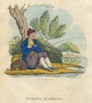 Taking Nothing, (fishing), Richard Dagley caricature, 1821