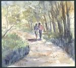The Wooded Path, watercolour by Karen Rice, 2006