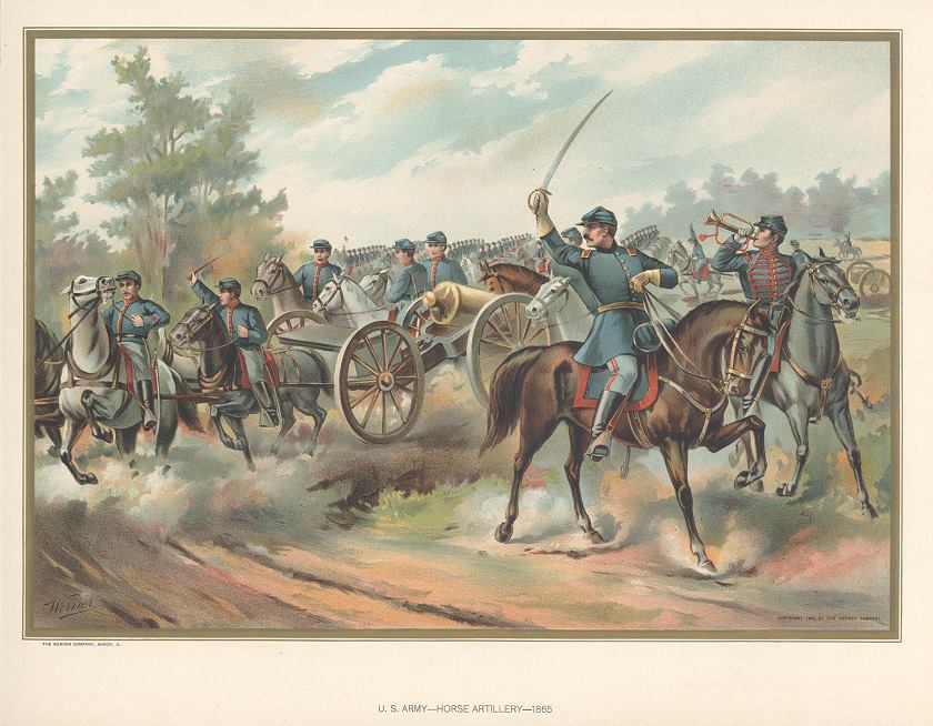 United States Army, Horse Artillery in 1865