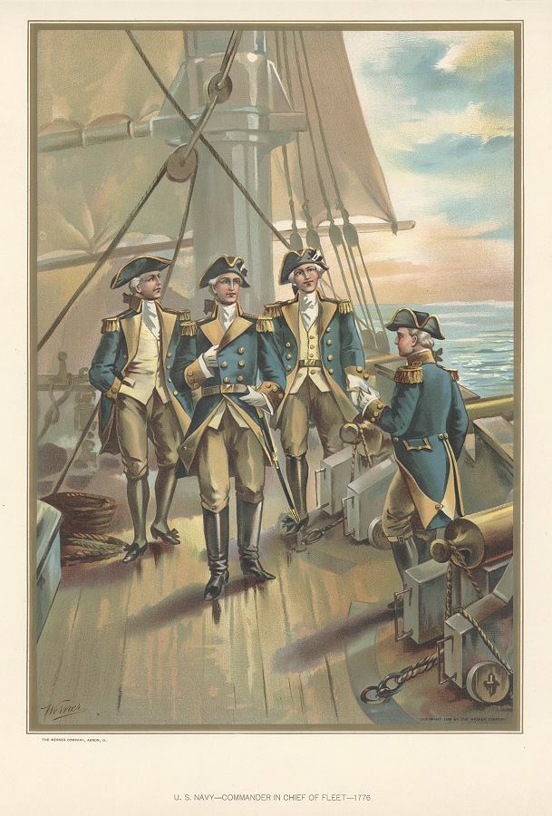 United States Navy, Commander in Chief of Fleet in 1776