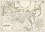 Russian Empire historical map, published 1846