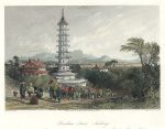 China, Porcelain Tower in Nanking, 1843