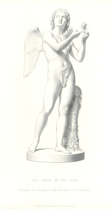 Scuplture, Birth of the Rose (with angel), 1850