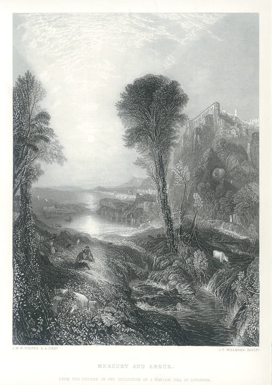 Mercury and Argus, after Turner, 1855