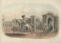 Military Incidents - On Duty, Field Officer of the Day, aquatint, 1845