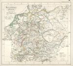 Germany, map of the 16th century Churches, 1846