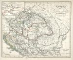 Hungary, historical Church map, Spruner's Histor' Atlas, 1846