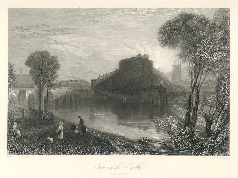 Staffordshire, Tamworth Castle, 1838