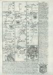 Gloucestershire, route map with Bristol, Chipping Sodbury, Tetbury & Cirencester, 1764