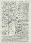 Somerset, route map with Bristol, Bishops Chew, Wells, Glastonbury & Street, 1764