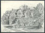 York, King's Manor House, pencil drawing, 1893