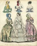 Fashions for 1845 (with Wedding Dresses), The World of Fashion, 1845