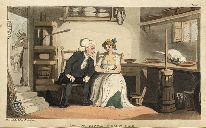 Doctor Syntax & the Dairy Maid, 1813