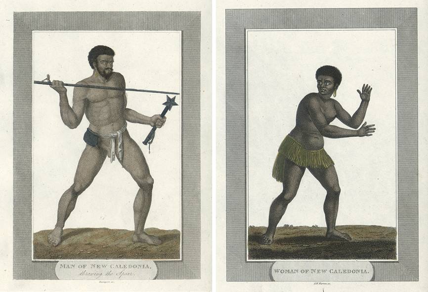 Man & Woman of New Caledonia (2 prints), 1806