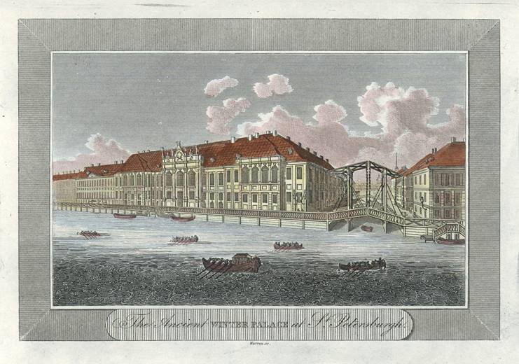 Russia, St. Petersburg, the Winter Palace, 1806