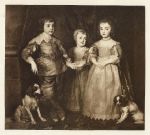 Three Children of Charles I, Van Dyck, photogravure, 1895