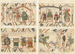 Bayeux Tapestry 2 prints, 1890