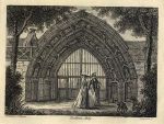 Worcestershire, Evesham Abbey gateway, 1786