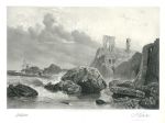 Scotland, Dunbar, large lithograph, 1854