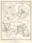 Worcestershire, Dudley, Kidderminster, Evesham & Bewdley borough plans, 1835