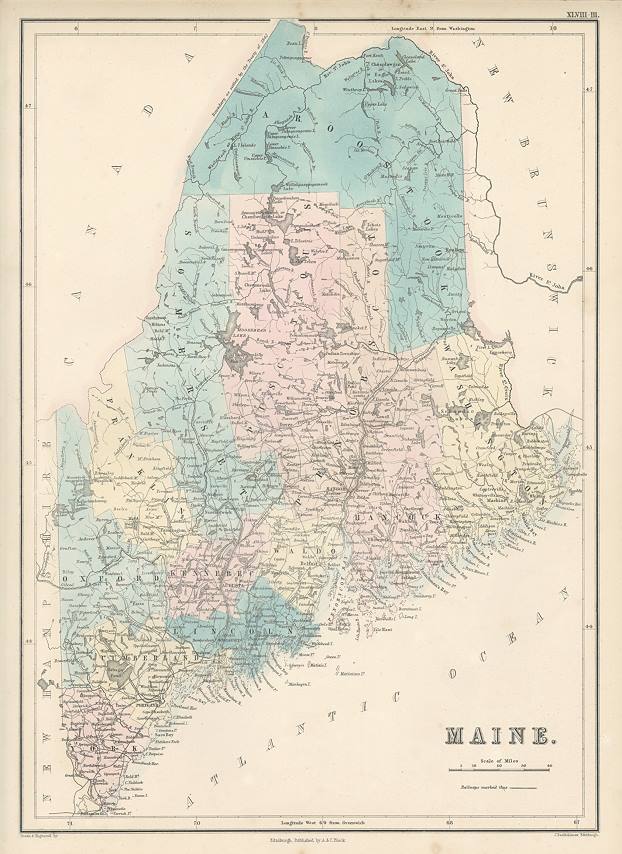 USA, Maine, 1856