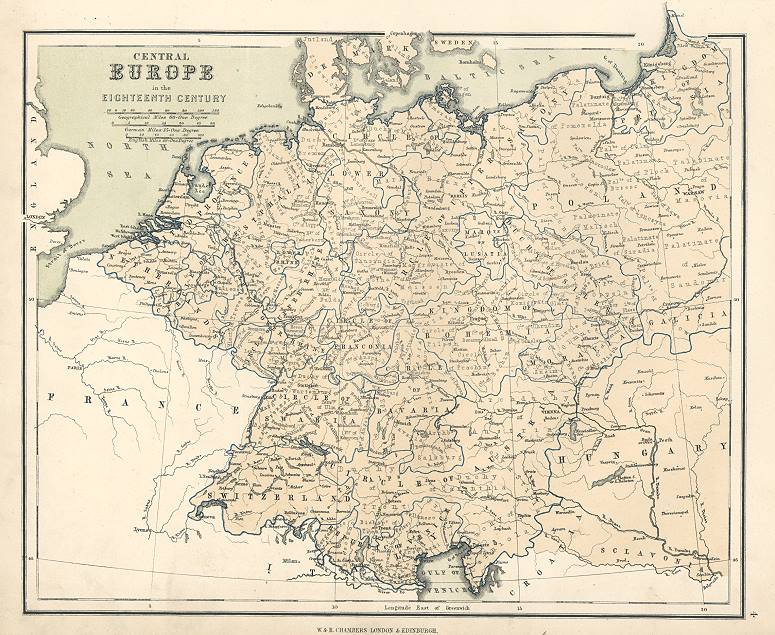 Central Europe in the Eighteenth Century, 1855