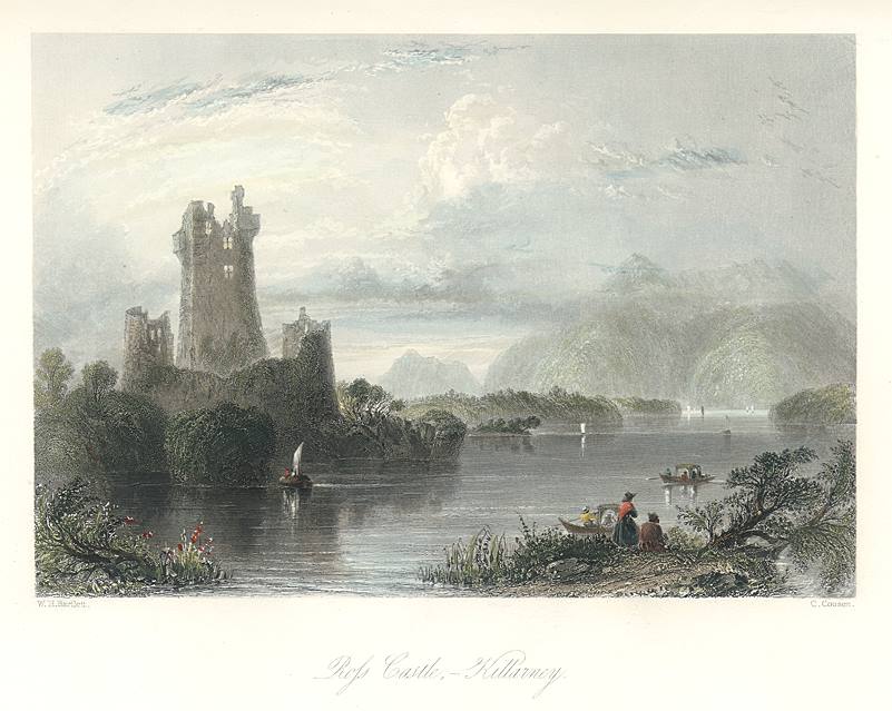 Ireland, Ross Castle, Killarney, 1841