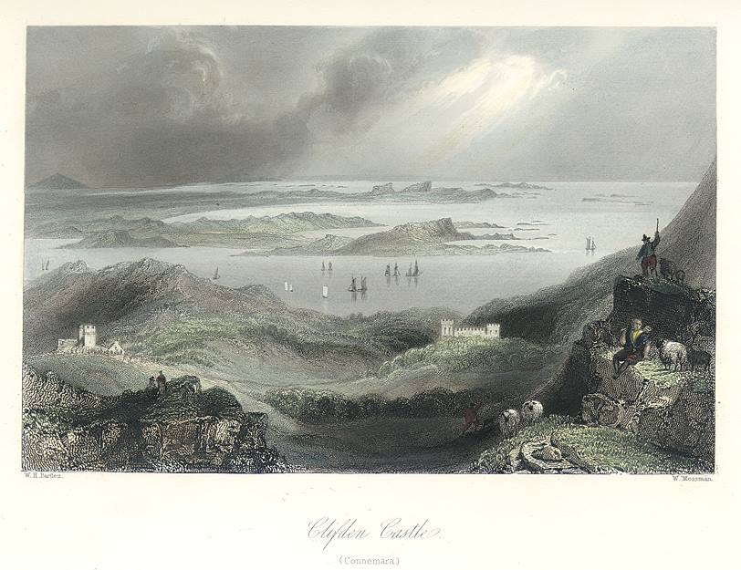Ireland, Clifden Castle (Connemara), 1841