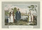 Netherlands, female Peasants and a Sailor of Friesland, 1810