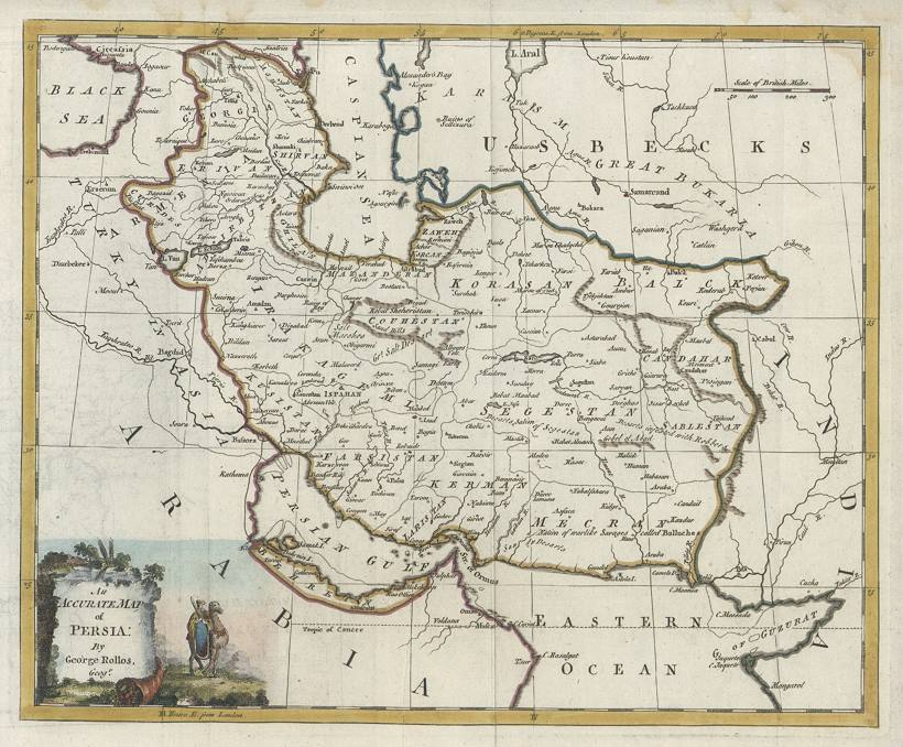 Persia  (Iran), by Rollos, 1760