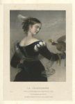 The Huntress (La Chasseresse), stone lithograph, 1828