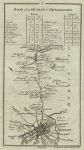 Ireland, route map Dublin to Swords, 1783