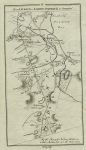 Ireland, route map with Clough, Dundrum, Castlewellan & Ballymoney, 1783