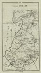 Ireland, route map with Lurgan, Moira, Ballinderry, Glanevy & Crumlin, 1783