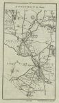 Ireland, route map with Antrim, Randalstown & Kells, 1783