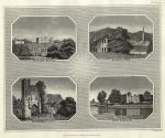 Burley House, Halesowen, Mettingham Castle & Kew Palace, 1819