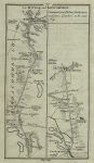 Ireland, route map with Elphin, Boyle, Lanesboro and Roscommon, 1783