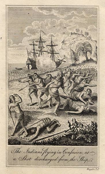 West Indies or Mexico?, Indians Frightened by a Cannon Shot, 1814
